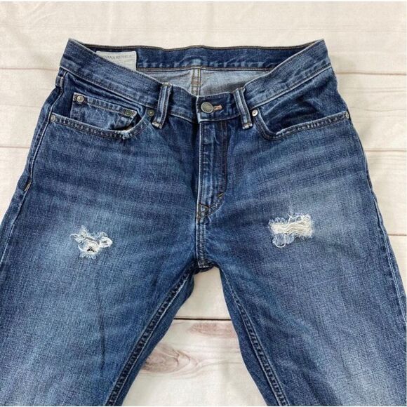 Banana Republic Men's Blue Mid Rise Straight Leg Denim Jeans Size W30 L30 - Picture 6 of 11